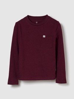 Gap logo majica dugih rukava s džepom za dječake