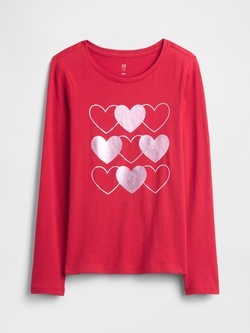 Majica dugih rukava s printom za djevojčice