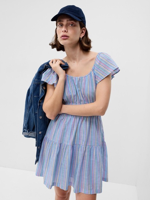 Slika za Ženska mini haljina s lepršavim rukavima od Gap