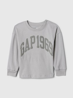 Gap logo majica dugih rukava za djecu dječake