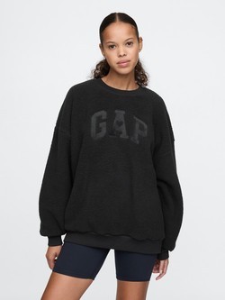 Gap logo ženski čupav pulover