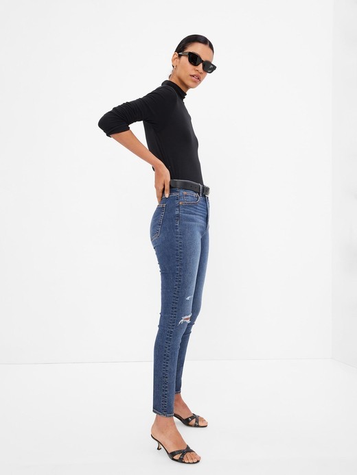 Slika za True skinny jeans ženske hlače visokog struka od Gap