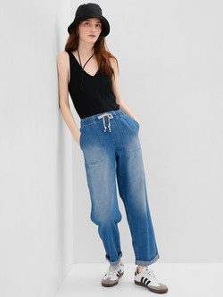 Ženske loose jeans hlače