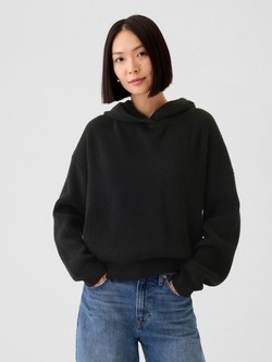 Ženski rebrasto pleten hoodie