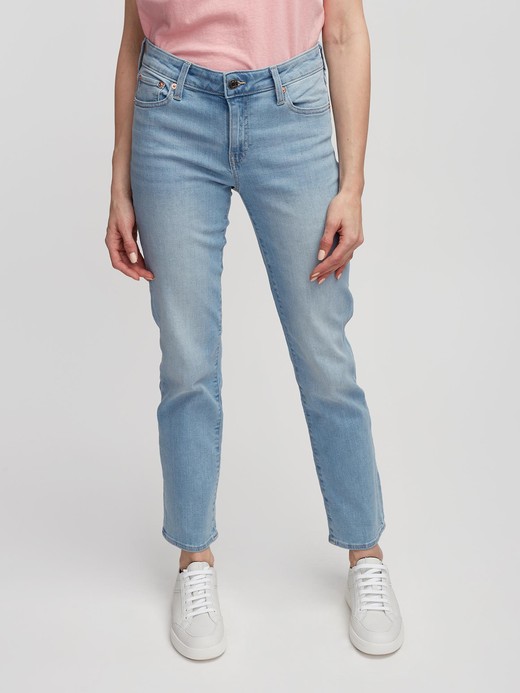 Slika za Ženske straight jeans hlače srednje visokog struka od Gap