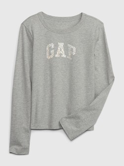 Gap logo majica dugih rukava za djevojčice