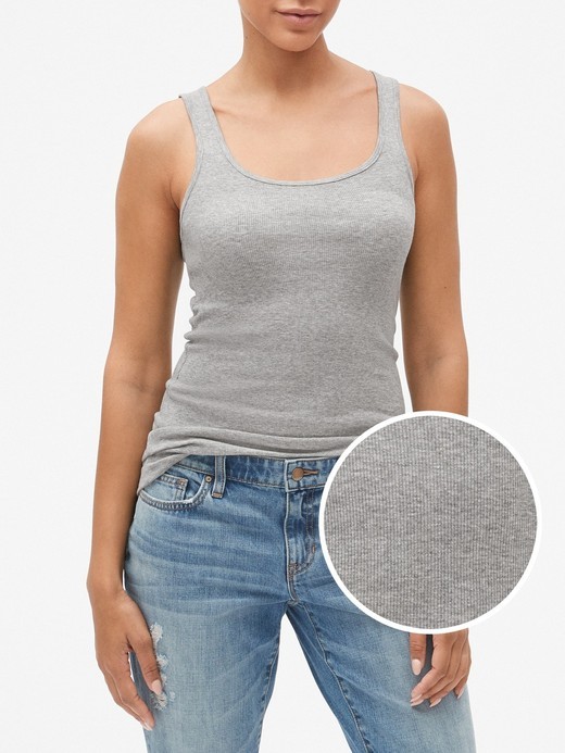 Slika za Ženska rebrasta majica bez rukava od Gap
