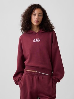 Gap logo ženski crop hoodie