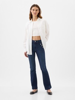 Ženske baby boot jeans hlače
