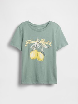 Majica kratkih rukava s printom za djevojčice