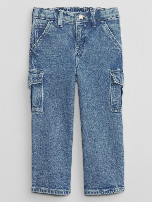 Slika za Cargo jeans hlače za djecu djevojčice od Gap