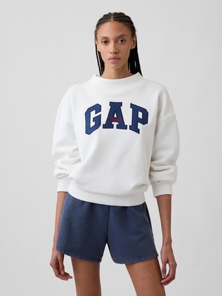 Gap logo ženski pulover s povišenim ovratnikom