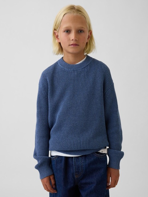 Slika za Relaxed fit pleten pamučni pulover od Gap