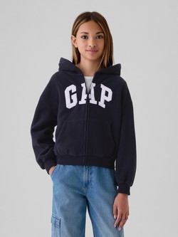 Gap logo hoodie od flisa za djevojčice