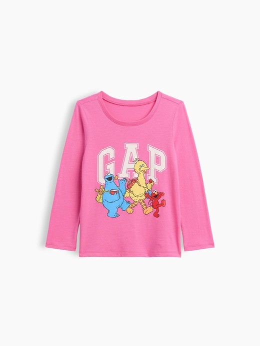 Slika za babyGap x Sesame Street majica dugih rukava s otiskom za djecu djevojčice od Gap