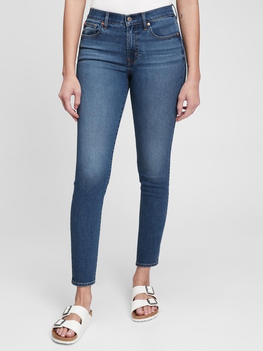 Slika za True skinny jeans ženske hlače srednje visokog struka od Gap