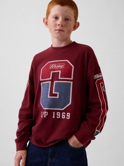 Oversized fit majica dugih rukava s otiskom