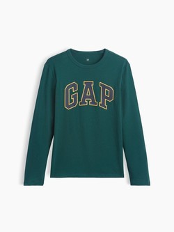 Gap logo majica dugih rukava s printom za dječace
