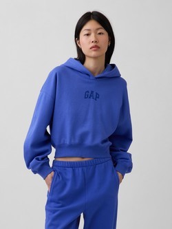 Gap logo ženski cropped hoodie