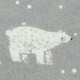 grey polar bear print