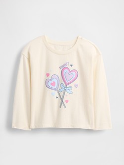 Majica dugih rukava s otiskom za djecu djevojčice