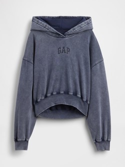 Gap logo ženski crop hoodie