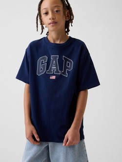Gap logo relaxed fit majica kratkih rukava za dječake