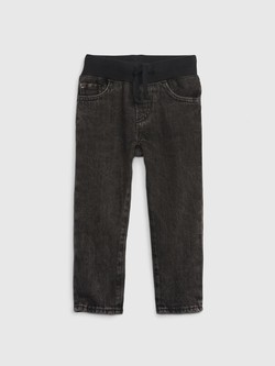 Slim fit jeans hlače s elastičnim obrubom za djecu dječake