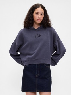 Gap logo ženski crop hoodie
