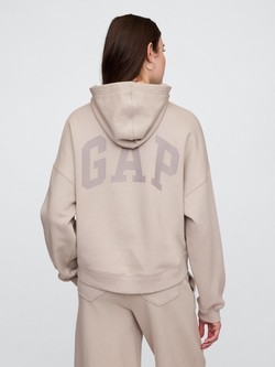Gap logo ženski crop hoodie