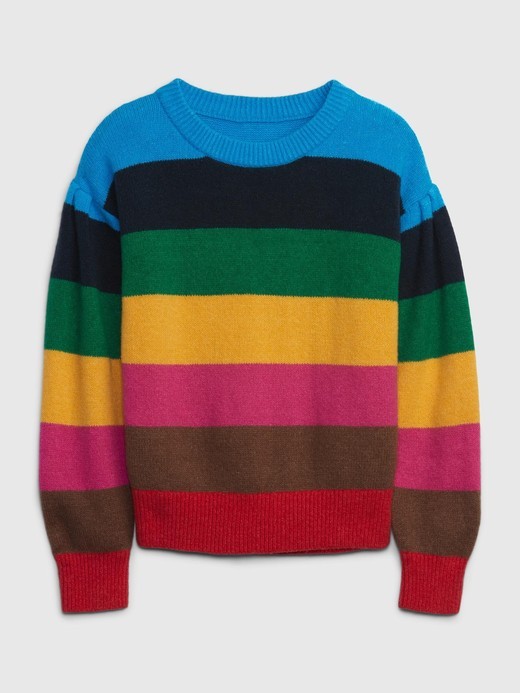 Slika za Pleteni pulover s prugicama za djevojčice od Gap