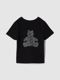 Gap logo majica s džepom na prsima i printom straga za djecu dječake