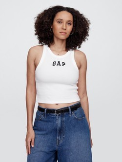 Gap logo ženska cropped majica bez rukava