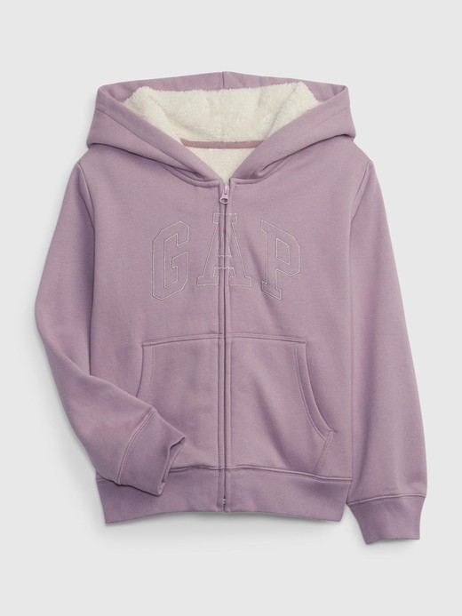 Slika za Gap logo debelo podstavljen hoodie za djevojčice od Gap