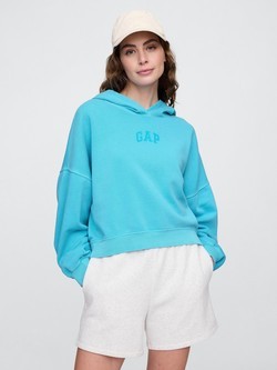 Gap logo ženski crop hoodie
