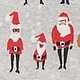 family matching Santa print