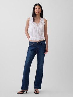 Ženske Long & Lean jeans hlače s niskim strukom