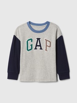 Gap logo majica dugih rukava za djecu dječake