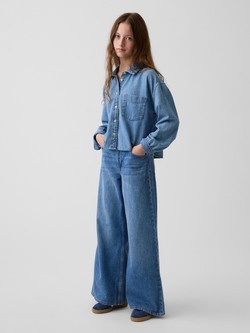 Baggy leg jeans hlače s niskim strukom za djevojčice