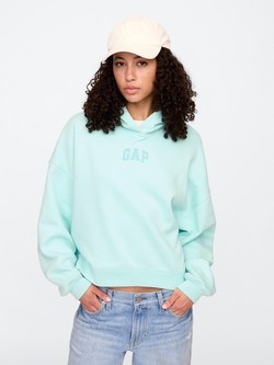 Gap logo ženski crop hoodie