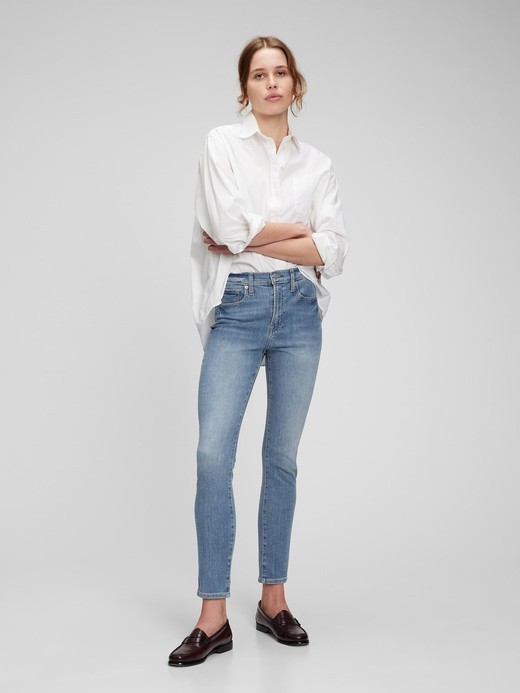 Slika za Ženske skinny jeans hlače visokog struka od Gap
