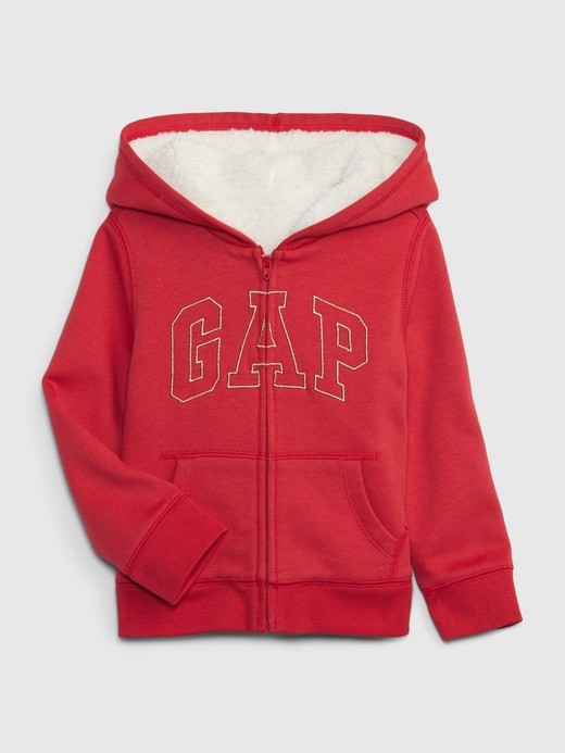 Slika za Gap logo debelo podstavljen hoodie za djecu djevojčice od Gap
