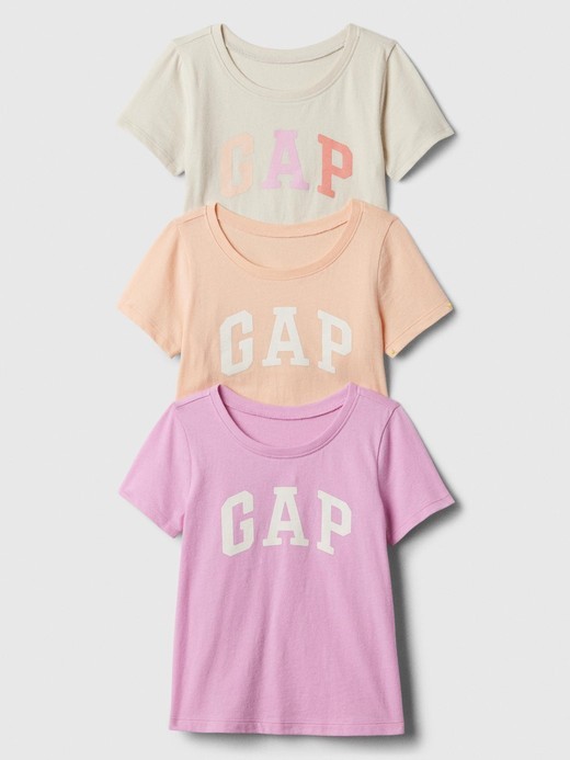 Slika za Paket 3 Gap logo majica kratkih rukava za djecu djevojčice od Gap
