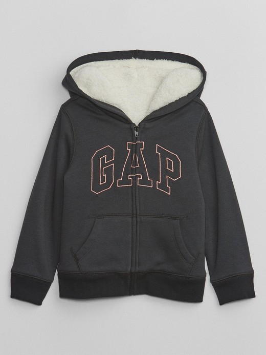 Slika za Gap logo debelo podstavljen hoodie za djecu djevojčice od Gap