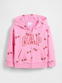 Gap Logo hoodie s uzorkom za djecu djevojčice
