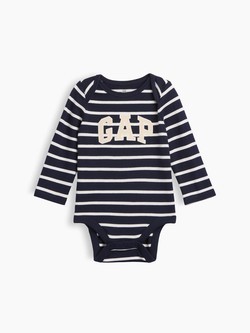 Gap logo pamučni body dugih rukava za bebe