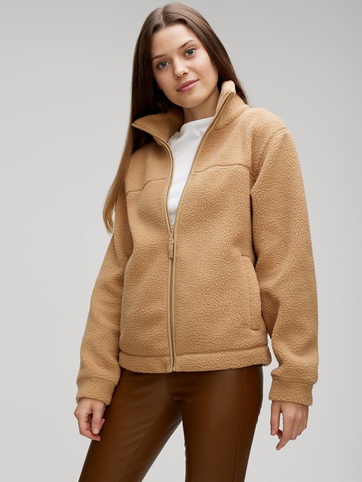 Slika za Ženska debelo podstavljen hoodie s visokim ovratnikom od Gap