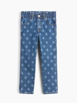 Jeans hlače s uzorkom za djecu djevojčice