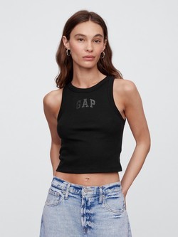 Gap logo ženska cropped majica bez rukava