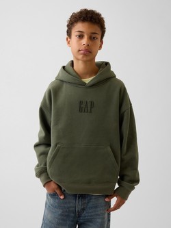 VintageSoft relaxed fit logo hoodie
